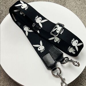 Marc Jacobs Playboy Black and White Adjustable Bag Strap